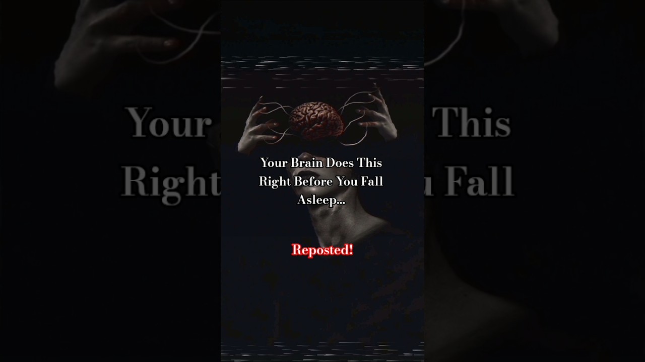 Your brain does this right before you fall asleep… 