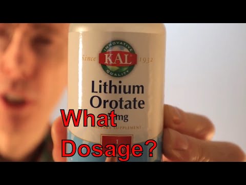 Lithium Orotate Dosage lithium orotate