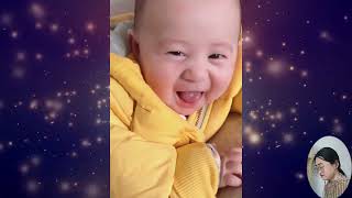 Cute babies stick out tongue. Funniest baby cute moments.