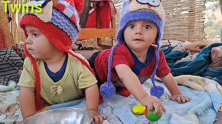 🔥 Nomadic twins from infancy to today | Amazing life in the heart of nature