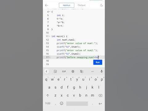 c program to swap two numbers using pointers #pointers #cprogramming # ...