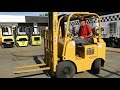 #D20810 Nice running Towmotor, (Cat) 3,000lb Capacity Pneumatic Tire Forklift