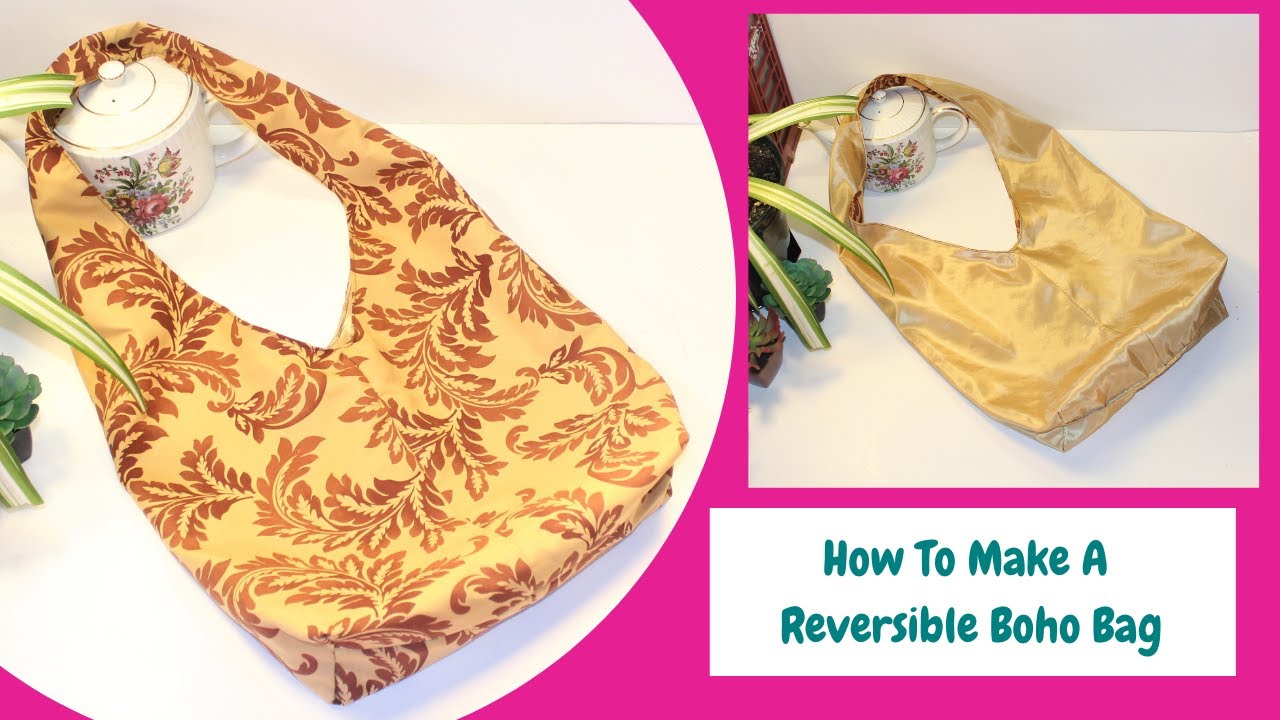How To Make A Reversible Boho Bag/Shoulder Bag/Crossbody Bag