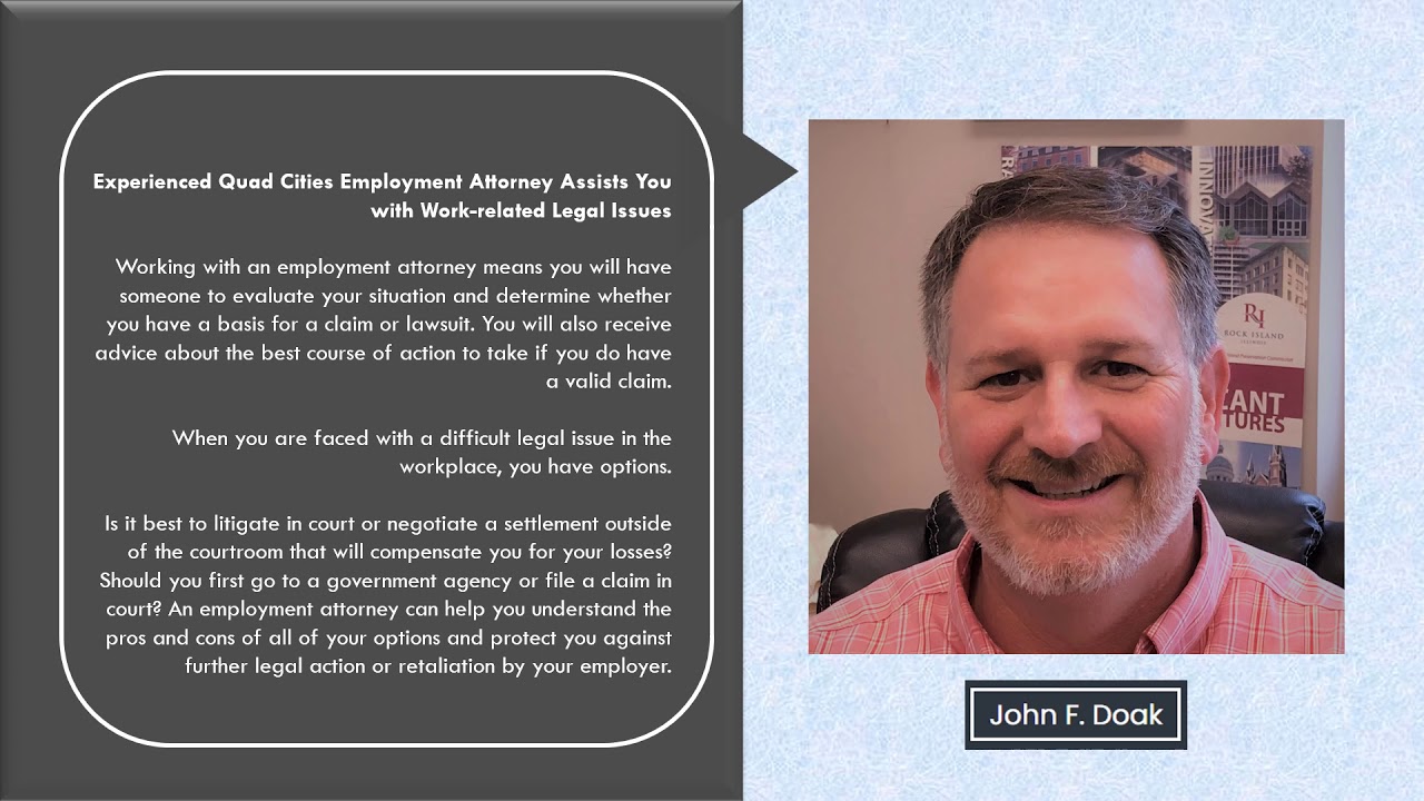 Quad Cities Employment Attorney YouTube
