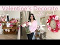 VALENTINE&#39;S DECORATE WITH ME |  Valentine&#39;s Decor Ideas 2024 | Simple Valentine&#39;s Decorating