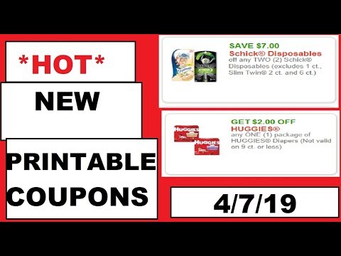 *HOT* NEW PRINTABLE COUPONS!- 4/7/19- DON'T MISS THESE!