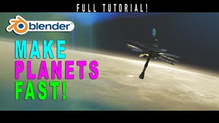 How to make Space Scenes in Blender 3d ➡ Make Planets Fast: Easy Workflow!