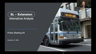 Silver Line Extension Tier 2 Alternatives Analysis - Virtual Public Meeting December 13 2022