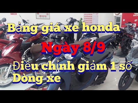 Video Bảng giá mới nhất của Honda .ngày 8/9/2022.điều chỉnh... - youtube