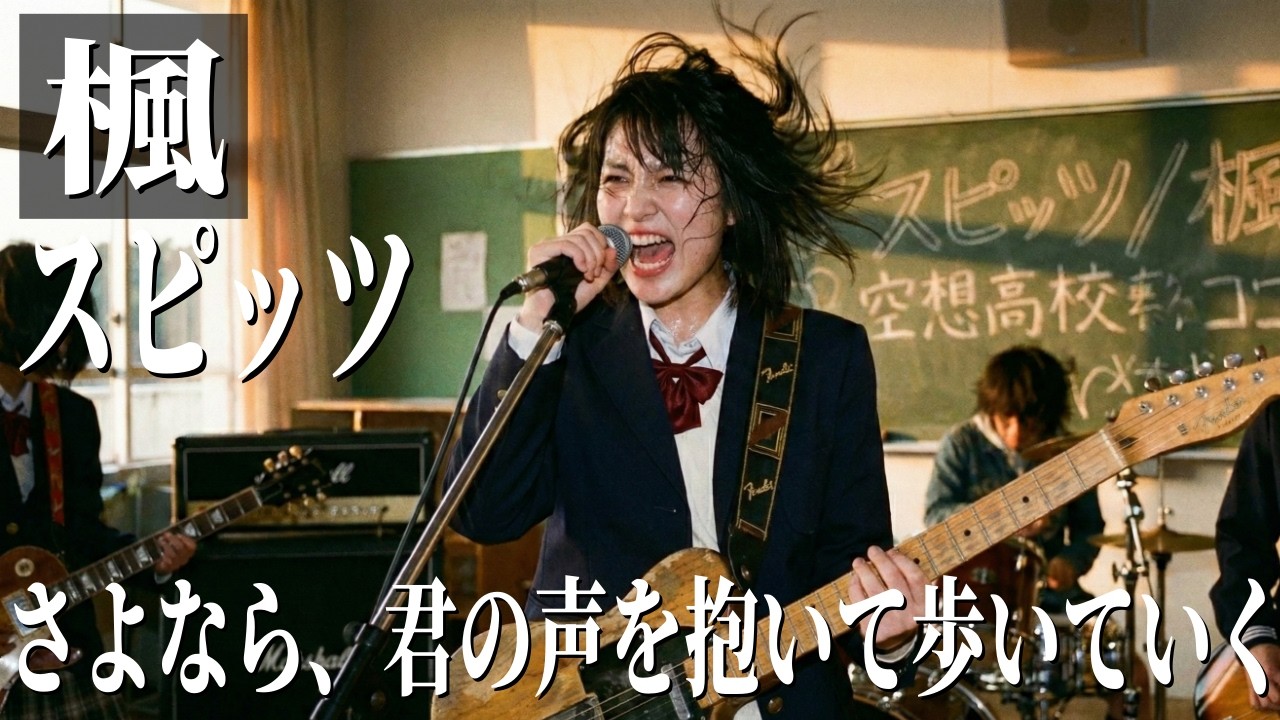 スピッツ『楓』 / 泣ける名曲を疾走ロックカバー【空想高校軽音部｜AI Cover】