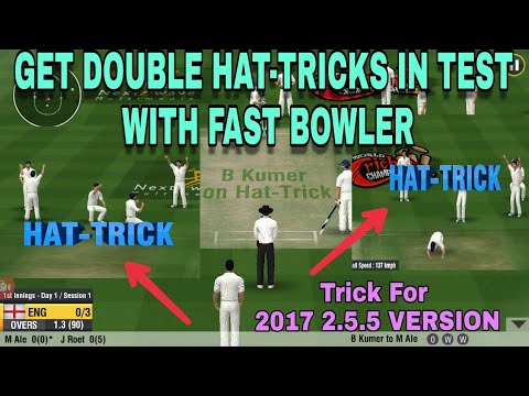 WCC2 Get Double Hat-tricks With Fast Bowlers In Test, Trick   For 2017  Version ( English Subtitle )