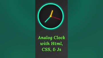 ⏰ Create an Analog Clock Using HTML, CSS & JavaScript | Step-by-Step Tutorial #hrasks.in