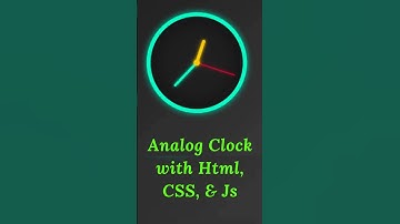 ⏰ Create an Analog Clock Using HTML, CSS & JavaScript | Step-by-Step Tutorial #hrasks.in