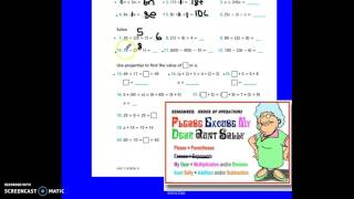 7.11: Properties and Algebraic Notation
