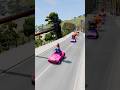 Barbie Car vs Giant Hammer 😱💥 | Cartoon Desert Escape | BeamNG.drive Shorts