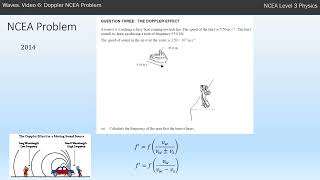 NCEA L3 Physics. Waves: The Doppler Effect. Video 6: NCEA Problem