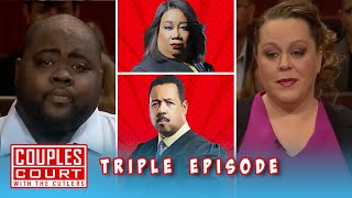 Triple Episode: Man Thinks his Wife is Cheating With his Family Member | Couples Court