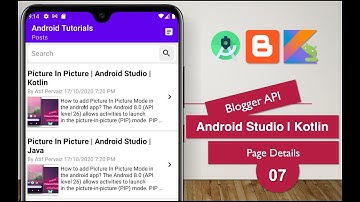 Blogger API | 07 Page Details | Android Studio | Kotlin
