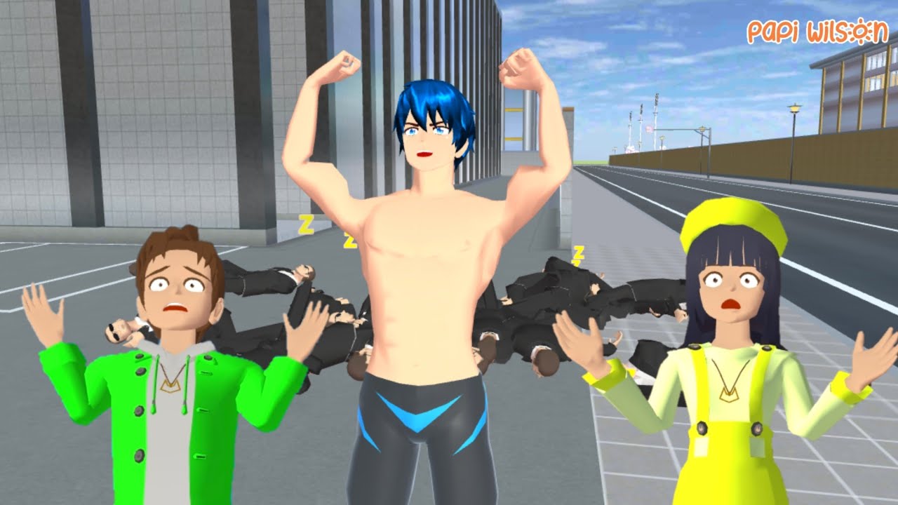 Yuta Mengetes Kekuatan Takagi Melawan Yakuza Tanpa Pistol🤣😱💪 | Sakura School Simulator | Papi Wilson