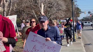 Charleston residents join nationwide “Remove the Regime” protest