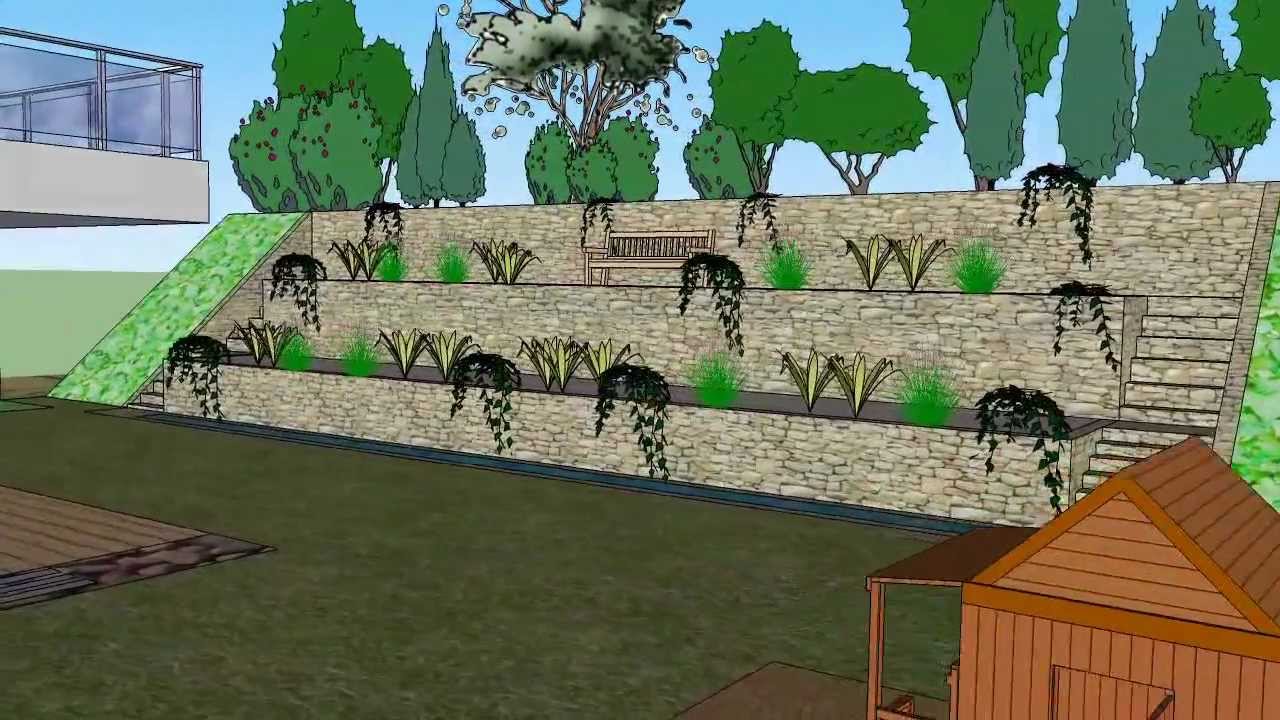 Garden Design 3D (SketchUp) - YouTube on Sketchup Garden Design
 id=40189