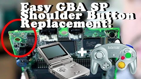 Game Boy Advance (GBA) SP Shoulder Button Repair/Replacement - Using a Scrap GameCube Controller