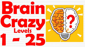 Brain Crazy IQ Challenge Puzzle [ Level 1-25 ] Gameplay Solution