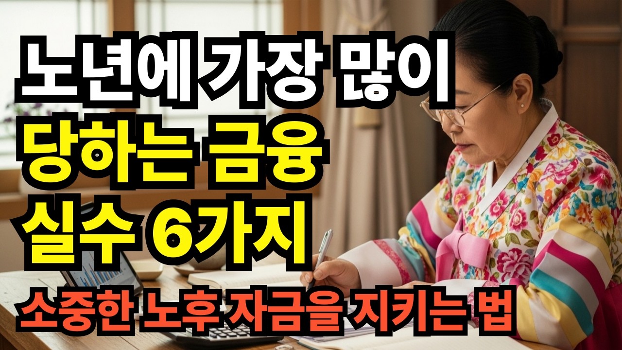 노년에 가장 많이 당하는 금융 실수 6가지#정보#인생사#돈#노후#조언#절약#건강#노후#대책#병#예방#습관#노년#60대#70대#80대#90대#삶#인생