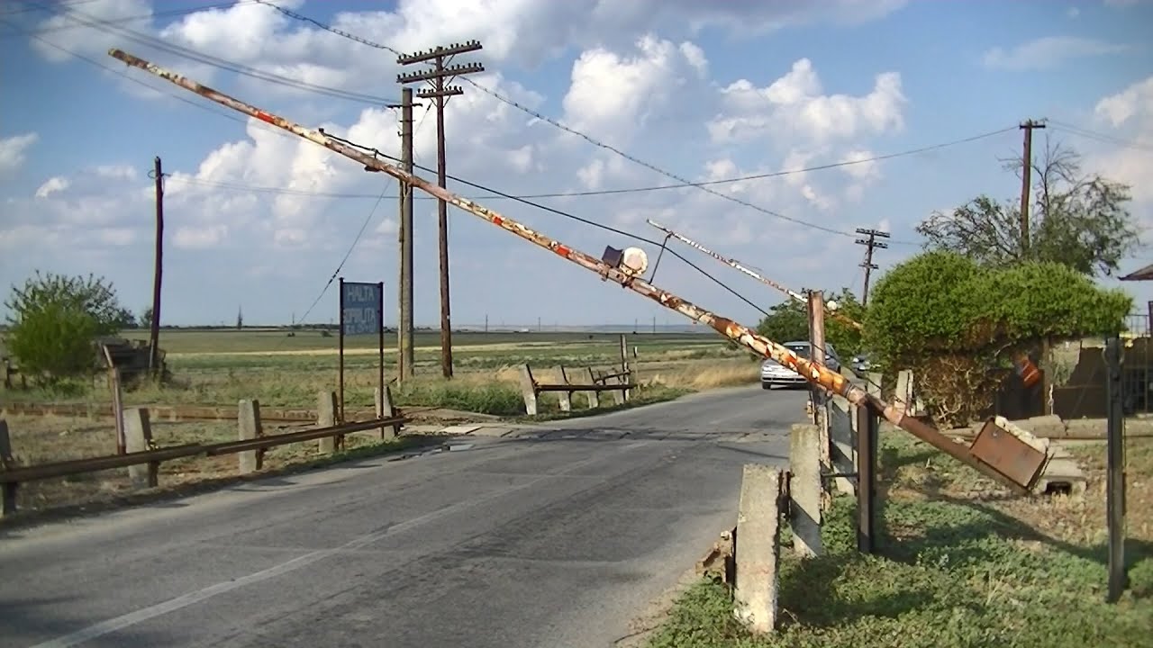 Spoorwegovergang Șopârlița (RO) // Railroad crossing // Trecere la nivel