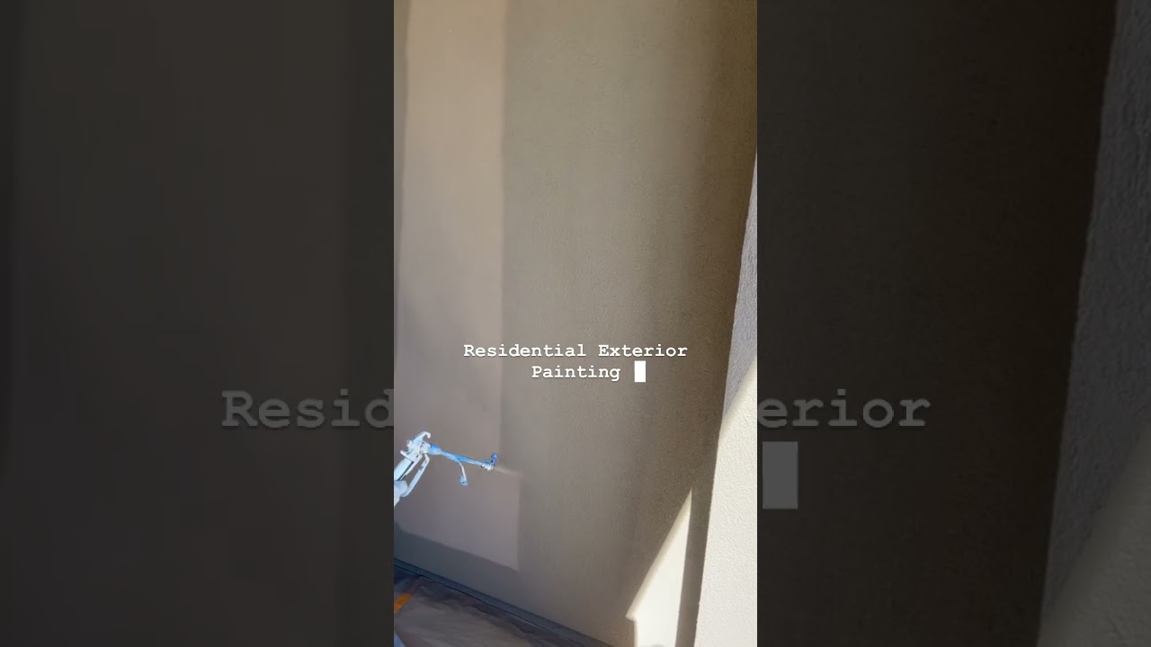 SPRAY AND BACKROLL Residential Exterior Painting near me YouTube