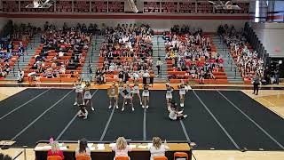 Jefferson High School JV Sideline Cheer at Martinsburg Bulldog Cheerpalooza 2025