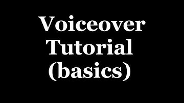 Voice Over Recording and Post-Processing Tutorial - For Let