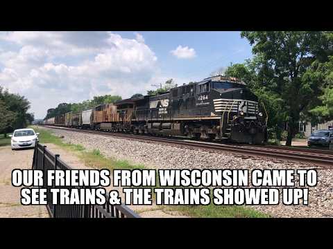 Our friends from Wisconsin came to town to see trains, and the trains didn`t disappoint!