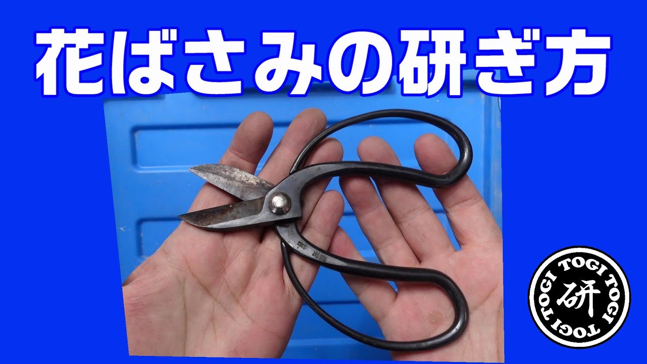 花ばさみの研ぎ方＠TOGITOGI動画
