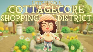 COTTAGECORE Shopping District! | Animal Crossing Speedbuild | cardigan