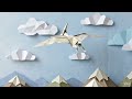 Origami Pteranodon Flies to Life 🦅 | Paper Animation #shorts