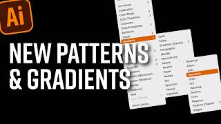 NEW Gradient And Pattern Libraries in the Illustrator Beta – And A Warning!