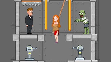 Save Your Wife Puzzle Spy New Gameplay ♡ Pull The Pin Rescue Game