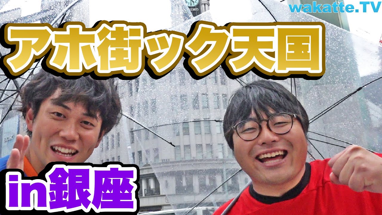 高学歴が集まる！？都内有数のショッピング街、銀座でアホ街ック天国！！【wakatte.TV】#254