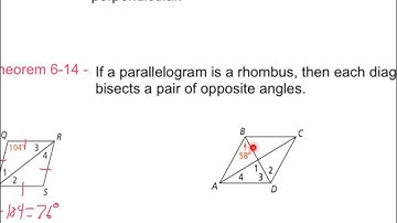 Geometry 6.4 Properties of Rhombuses, Rectangles, and Squares