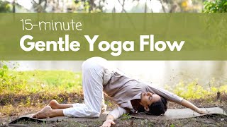 15-Minute Gentle Yoga Flow to Start the Day | सुबह के लिए 15 मिनट का योग @satvicyoga screenshot 1
