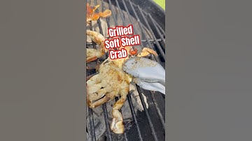 Grilled Soft Shell Crab ! (Old bay, old bay hot sauce, old bay garlic butter)