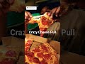 Best Cheese Pull😋#cheesepull #littlecaesars #stuffedcrust #pizzalover #eatingpizza #mukbang #yummy