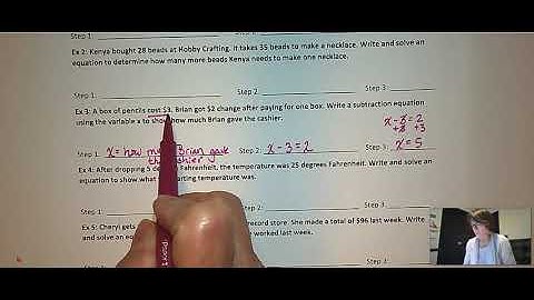 Writing & Solving Equations From Real World Problems