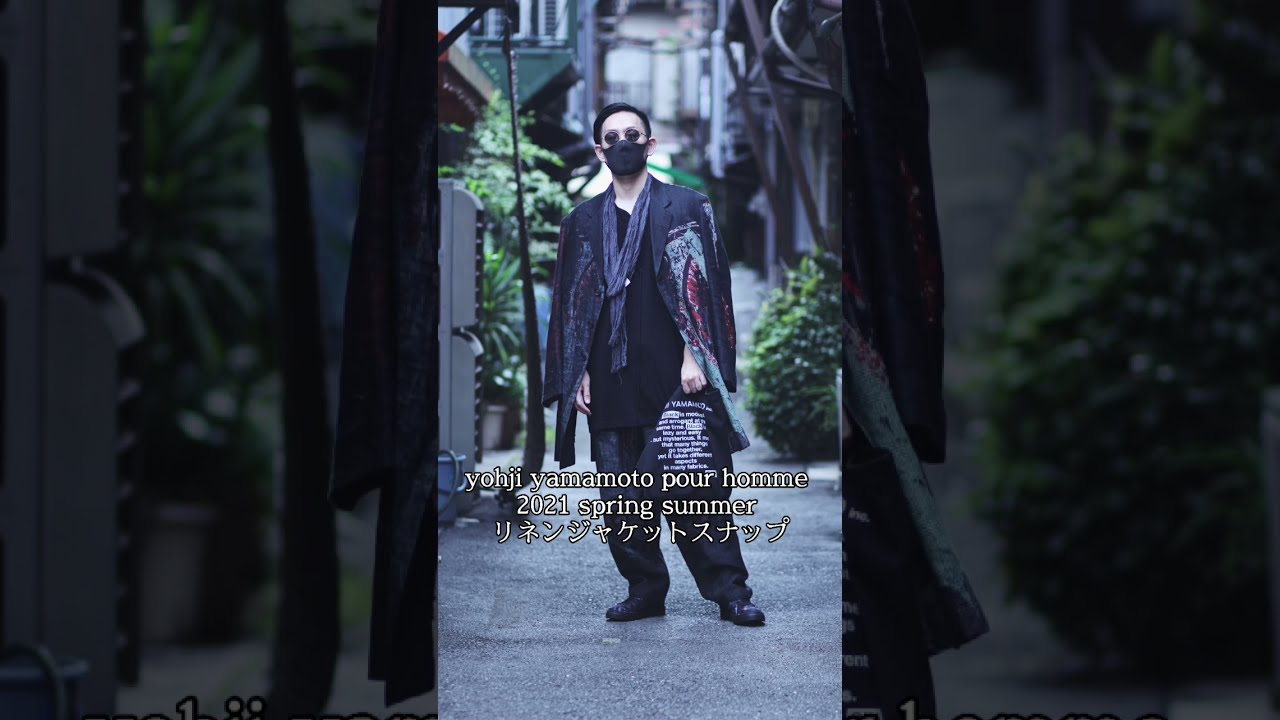 Yohji yamamoto ヨウジヤマモト　21ss アイプリント　ギャバ Yohji yamamoto ヨウジヤマモト 21ss アイプリント ギャバ