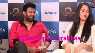 Prabhas and Anushka - Facebook live Cute moments | Pranushka | Darling and Sweety | Bahubali