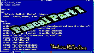 11 ශ්‍රේණිය - පැස්කල් ක්‍රම⁣ලේඛණ භාෂාව I කොටස.... Pascal Part I...