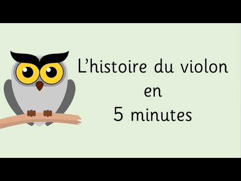 Vidéo: Histoire Du Violon