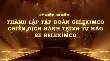 VISUAL RA MẮT LOGO VÀ KEY VISUAL SỰ KIỆN 30 NĂM THÀNH LẬP GELEXIMCO