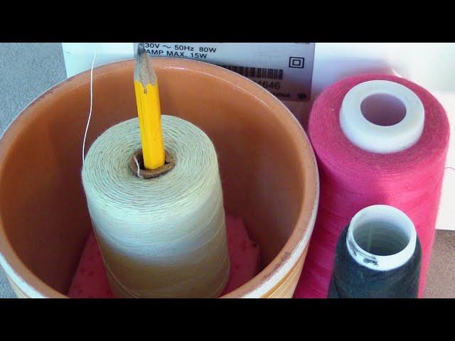 How to Sew with Big Cone Threads on Home Sewing Machine 